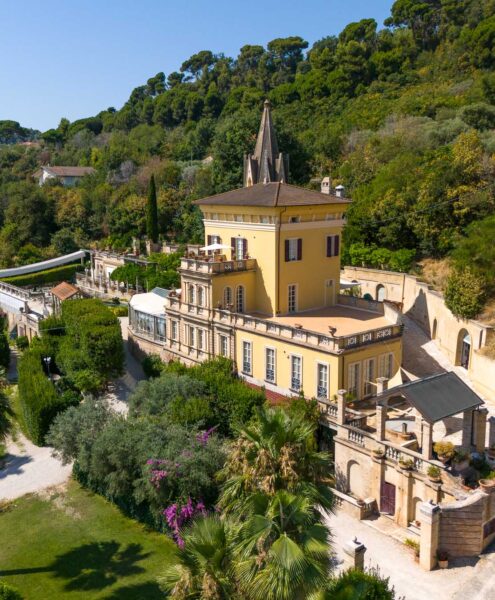 foto aerea villa per matrimoni