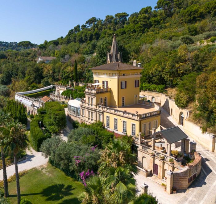 foto aerea villa per matrimoni